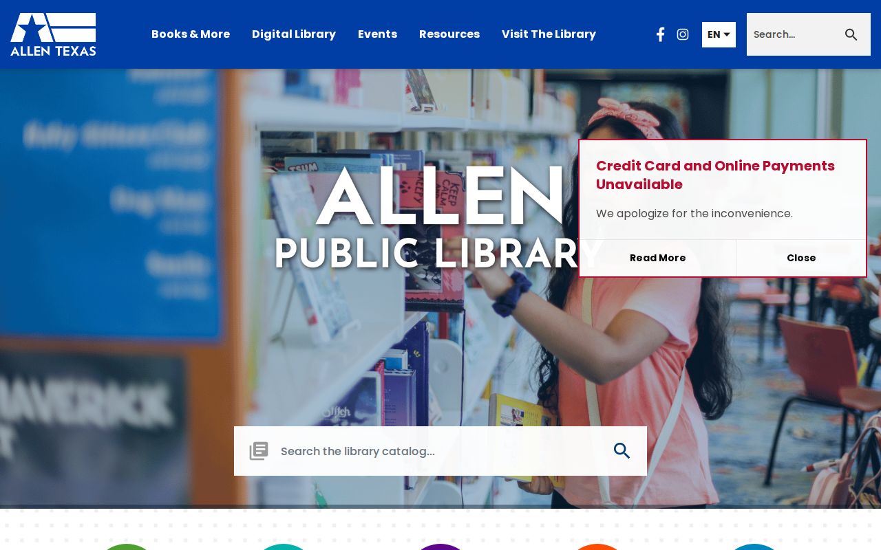 Allen city directory research gateway at Allen Public Library